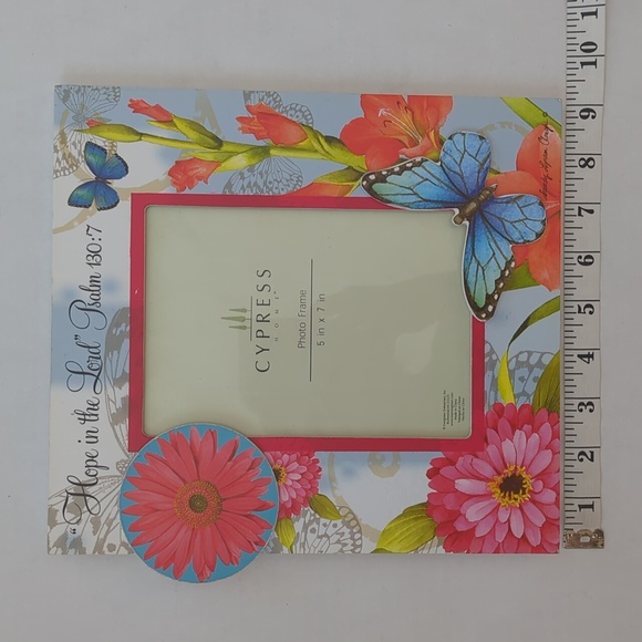 Cypress Home Floral Christian Inscribed Wooden Standing Picture Frame - Picture 15 of 15